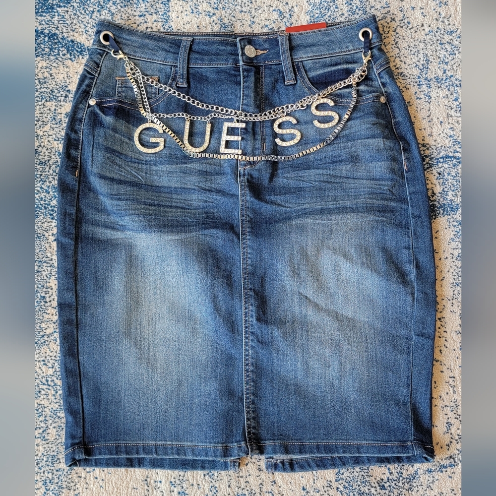 NWT Guess Denim Skirt